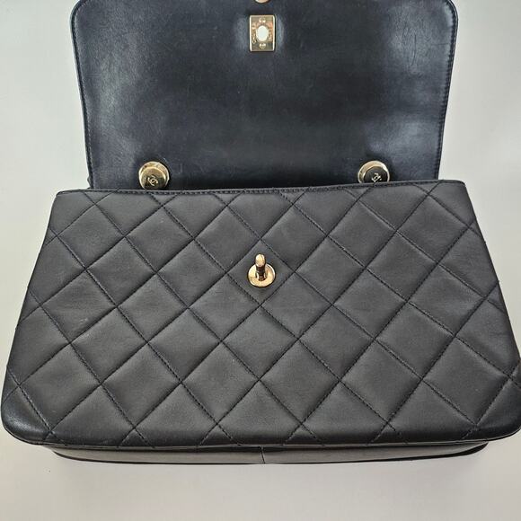 Chanel Lambskin Quilted Medium Trendy CC Flap Top Handle Bag Black - Picture 6 of 16